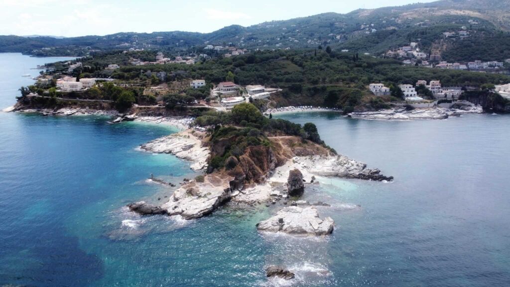 kassiopi plaże dron