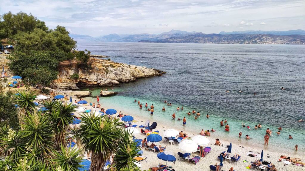 kassiopi plaża bataria